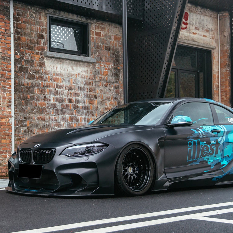 2016 - 2020 BMW M2 F87 VR Style Partial Carbon Fiber Wide Full Body kit Aftermarket Carbon Fiber Part / Bodykit - Robot Bodykits