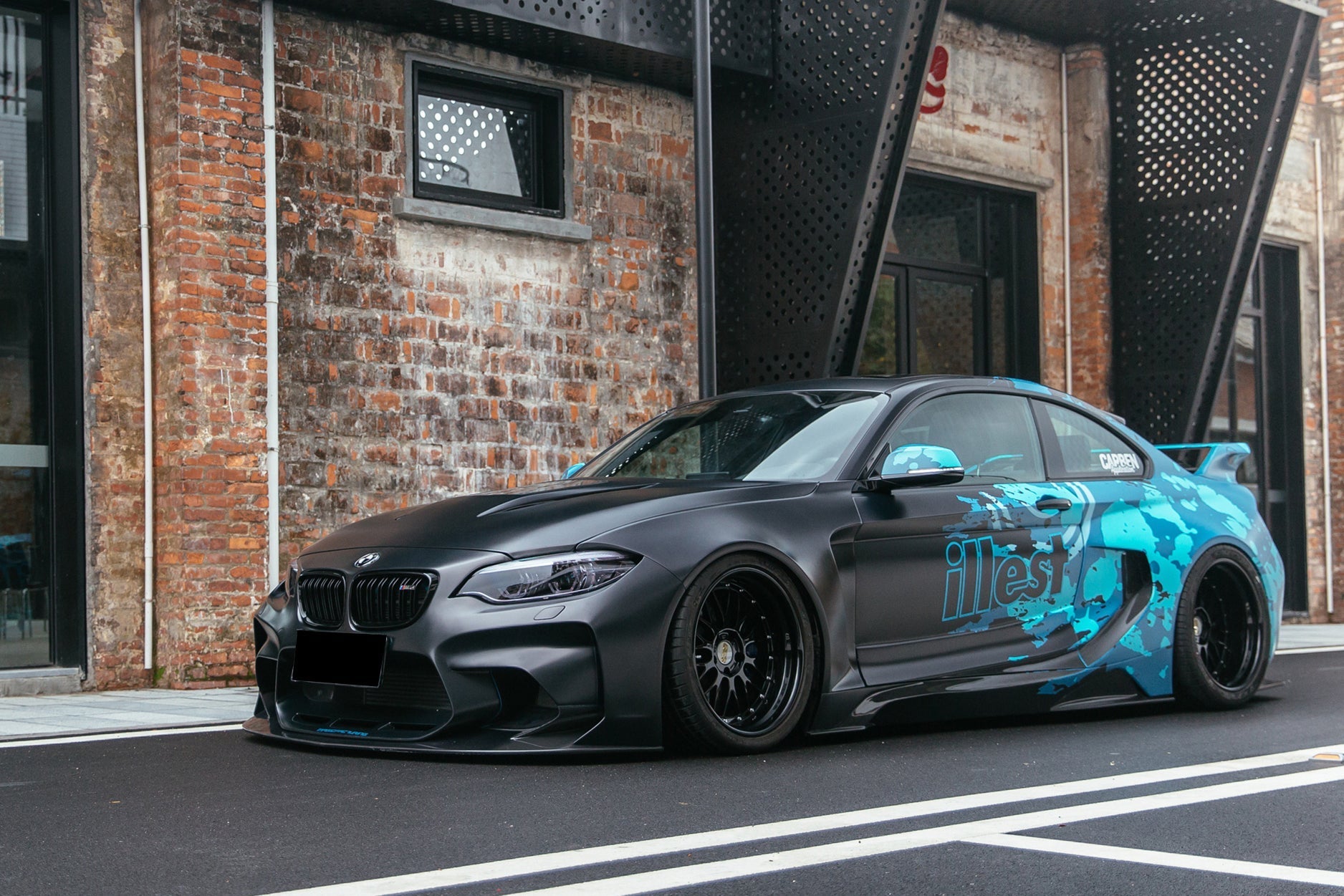2016 - 2020 BMW M2 F87 VR Style Partial Carbon Fiber Wide Full Body kit Aftermarket Carbon Fiber Part / Bodykit - Robot Bodykits