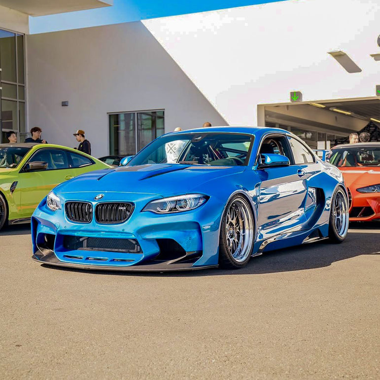 2016-2020 BMW M2 F87 VR Style Partial Carbon Fiber Wide Full Body kit Aftermarket Carbon Fiber Part / Bodykit - Robot Bodykits