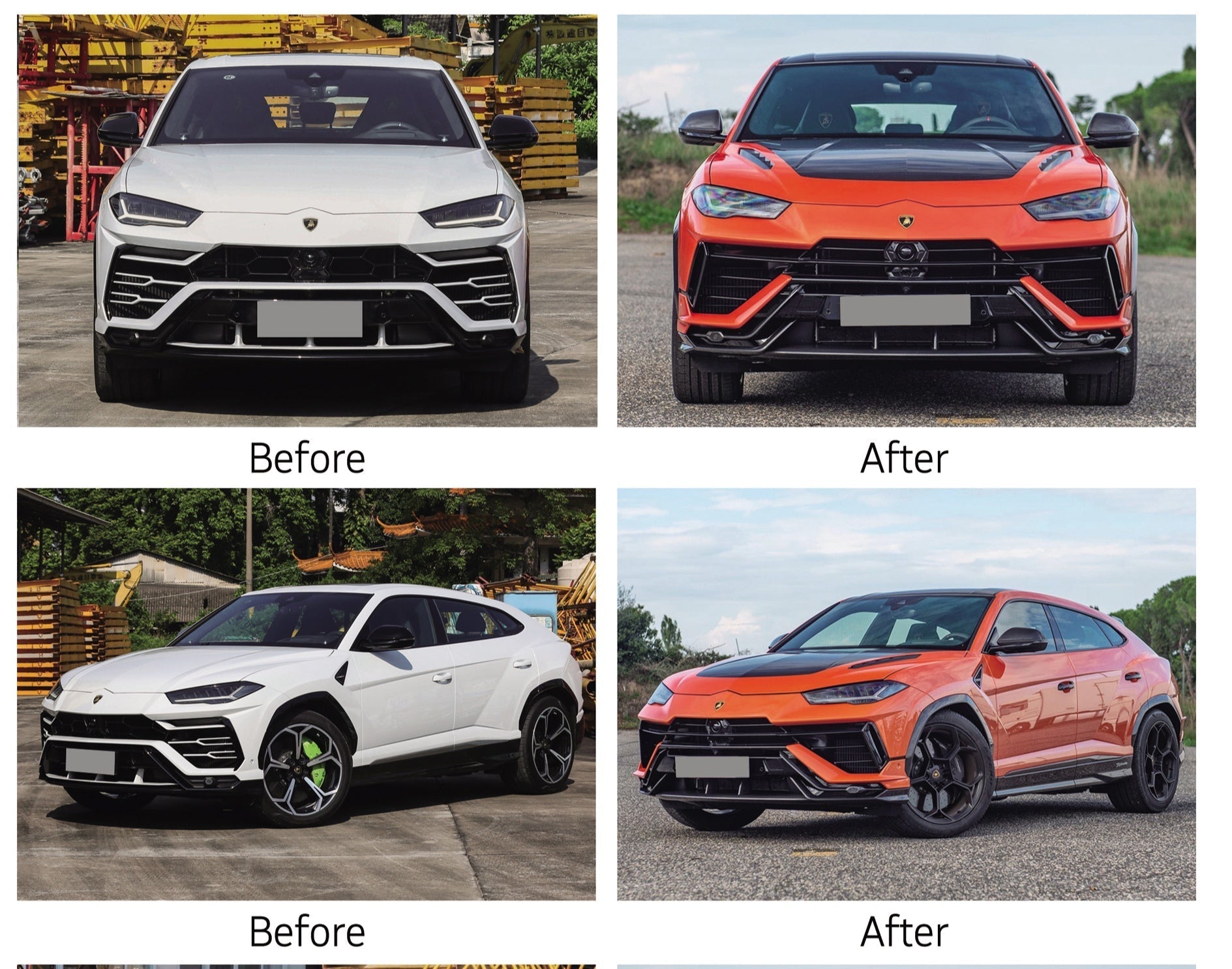 2018 - 2022 Lamborghini Urus Conversion to 2023 Body Kit Aftermarket Carbon Fiber Part / Bodykit - Robot Bodykits