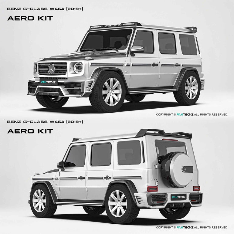 2019 Mercedes Benz G-Class W464 Paktechz Full Dry Carbon Aerodynamics kit Aftermarket Carbon Fiber Part / Bodykit - Robot Bodykits