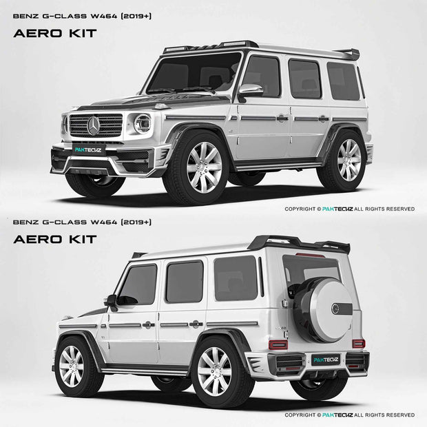 2019 Mercedes Benz G-Class W464 Paktechz Full Dry Carbon Aerodynamics kit Aftermarket Carbon Fiber Part / Bodykit - Robot Bodykits