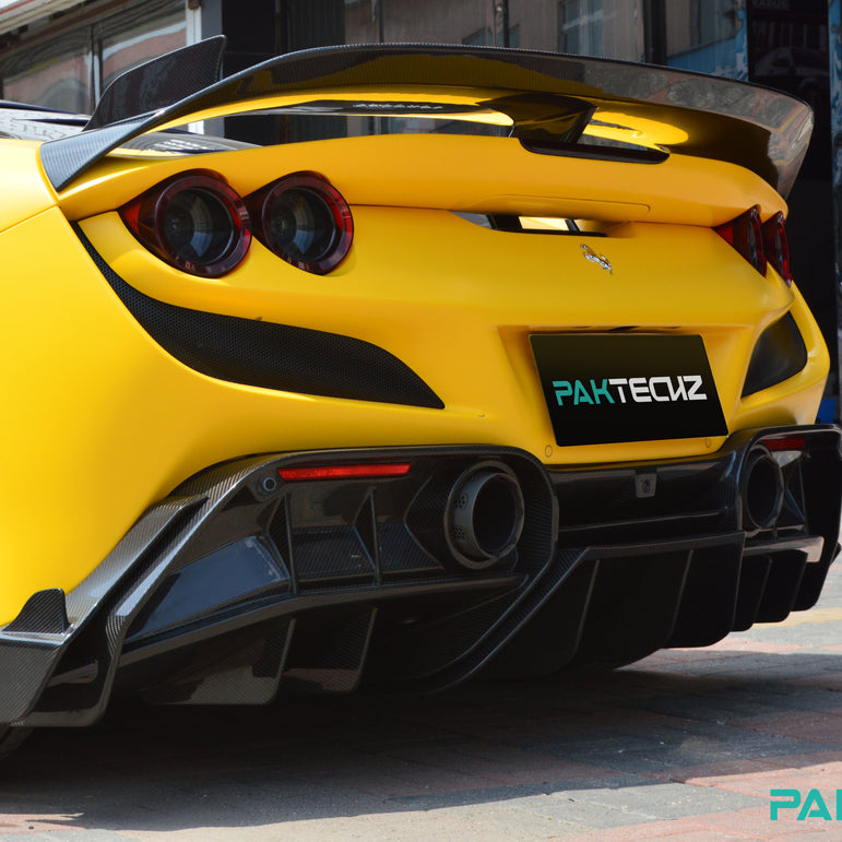 Ferrari F8 Paktechz Full Dry Carbon Aerodynamics kit