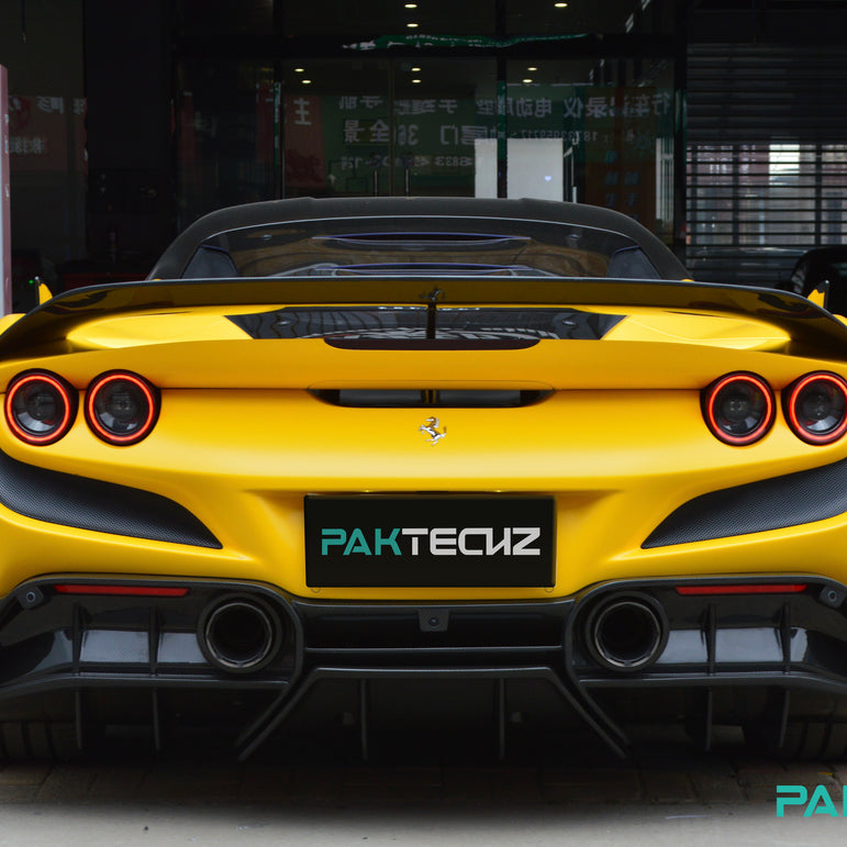 Ferrari F8 Paktechz Full Dry Carbon Aerodynamics kit