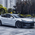 CMST Tuning Carbon Fiber Front Bumper & Front Lip for Tesla Model 3 Ver.2 - Robot Bodykits
