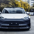 CMST Tuning Carbon Fiber Front Bumper & Front Lip for Tesla Model 3 Ver.2 - Robot Bodykits