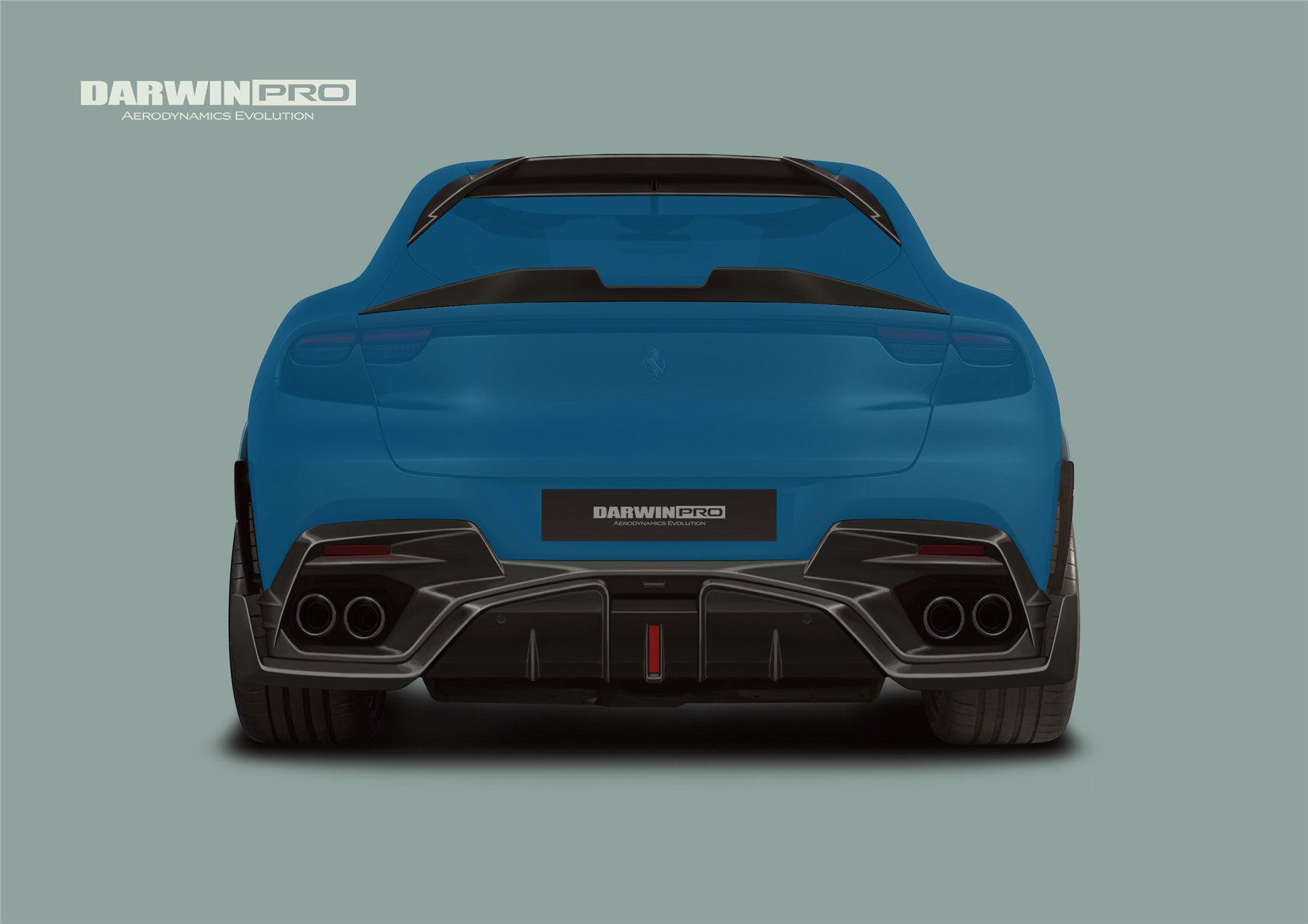 2023 - UP Ferrari Purosangue F175 Carbon Fiber Boot Spoiler Options Aftermarket Carbon Fiber Part / Bodykit - Robot Bodykits