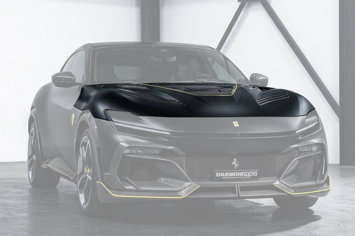 2023 - UP Ferrari Purosangue F175 Carbon Fiber Hood DarwinPRO iMP Design Aftermarket Carbon Fiber Part / Bodykit - Robot Bodykits