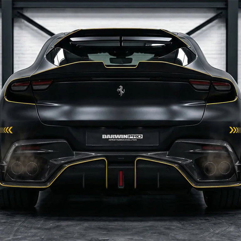 2023 - UP Ferrari Purosangue F175 Carbon Fiber Roof Spoiler Options Aftermarket Carbon Fiber Part / Bodykit - Robot Bodykits