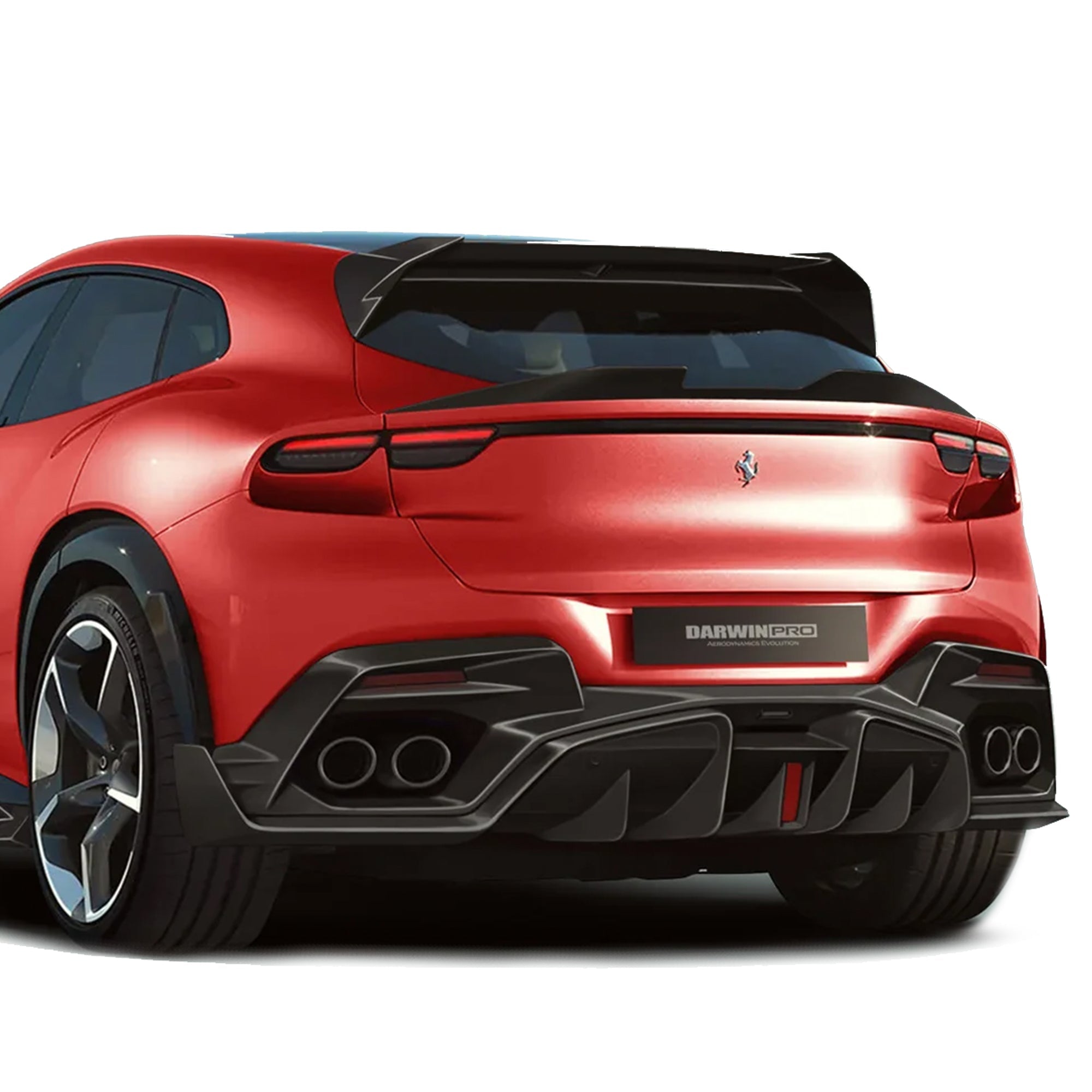 2023 - UP Ferrari Purosangue F175 Carbon Fiber Roof Spoiler Options Aftermarket Carbon Fiber Part / Bodykit - Robot Bodykits