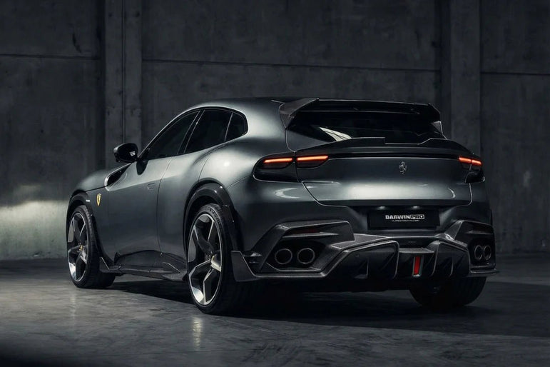 2023 - UP Ferrari Purosangue F175 Carbon Fiber Roof Spoiler Options Aftermarket Carbon Fiber Part / Bodykit - Robot Bodykits