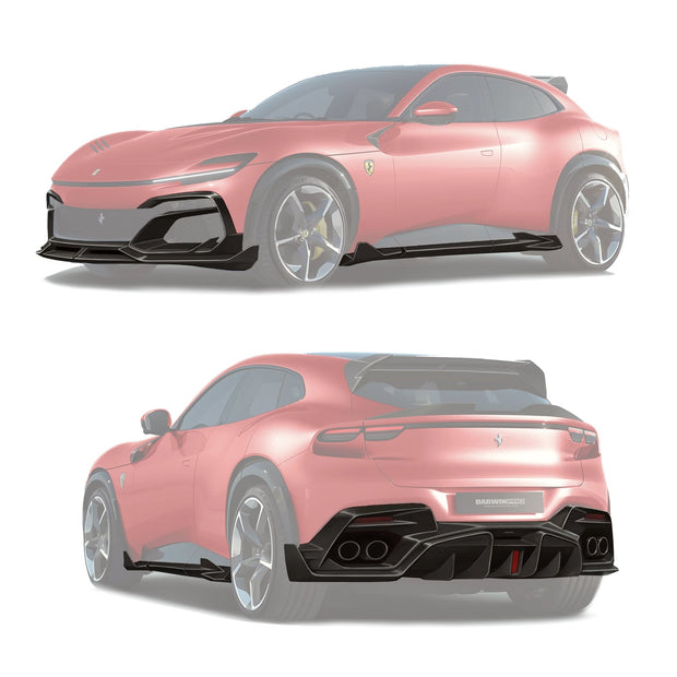 2023 - UP Ferrari Purosangue F175 Carbon Fiber Soft Body Kit DarwinPRO iMP Design Aftermarket Carbon Fiber Part / Bodykit - Robot Bodykits