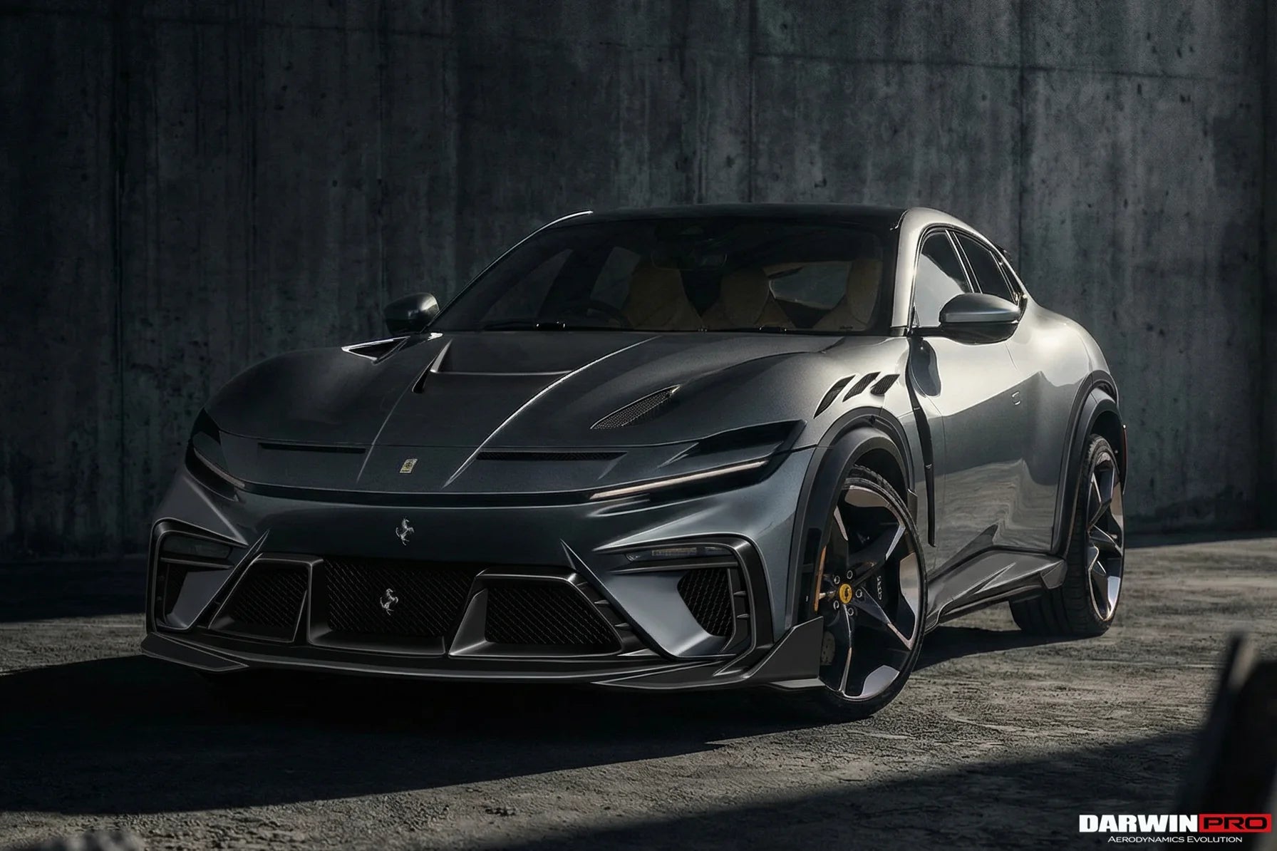 2023 - UP Ferrari Purosangue F175 Partial Carbon Fiber Body Kit DarwinPRO iMP Design Aftermarket Carbon Fiber Part / Bodykit - Robot Bodykits