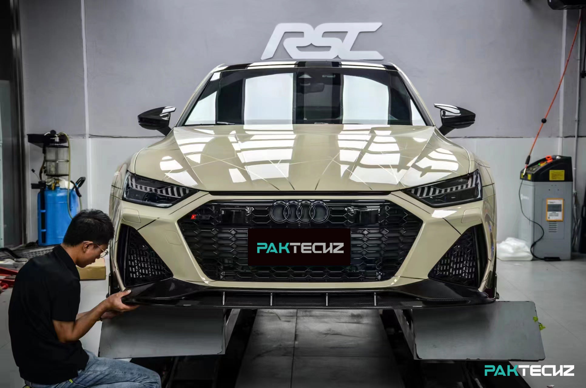 Audi RS7 C8 Paktechz Full Dry Carbon Aerodynamics kit - Robot Bodykits