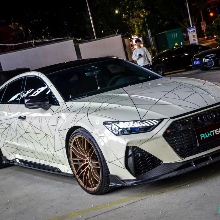 Audi RS7 C8 Paktechz Full Dry Carbon Aerodynamics kit - Robot Bodykits