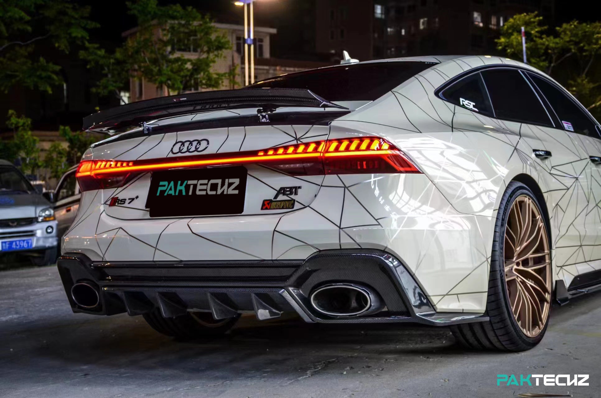 Audi RS7 C8 Paktechz Full Dry Carbon Aerodynamics kit - Robot Bodykits