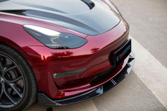 TAKD Pre-preg Carbon Front Lip for Tesla Model 3 / Performance 2017-2023