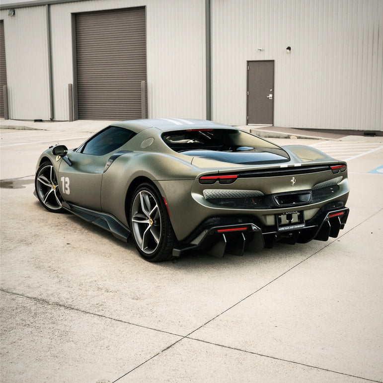 DarwinPRO 2022-2026 Ferrari 296 GTB & GTS Type F171 iMP Style Carbon Fiber Full Kit (For Surround View Camera System Bumper Only)