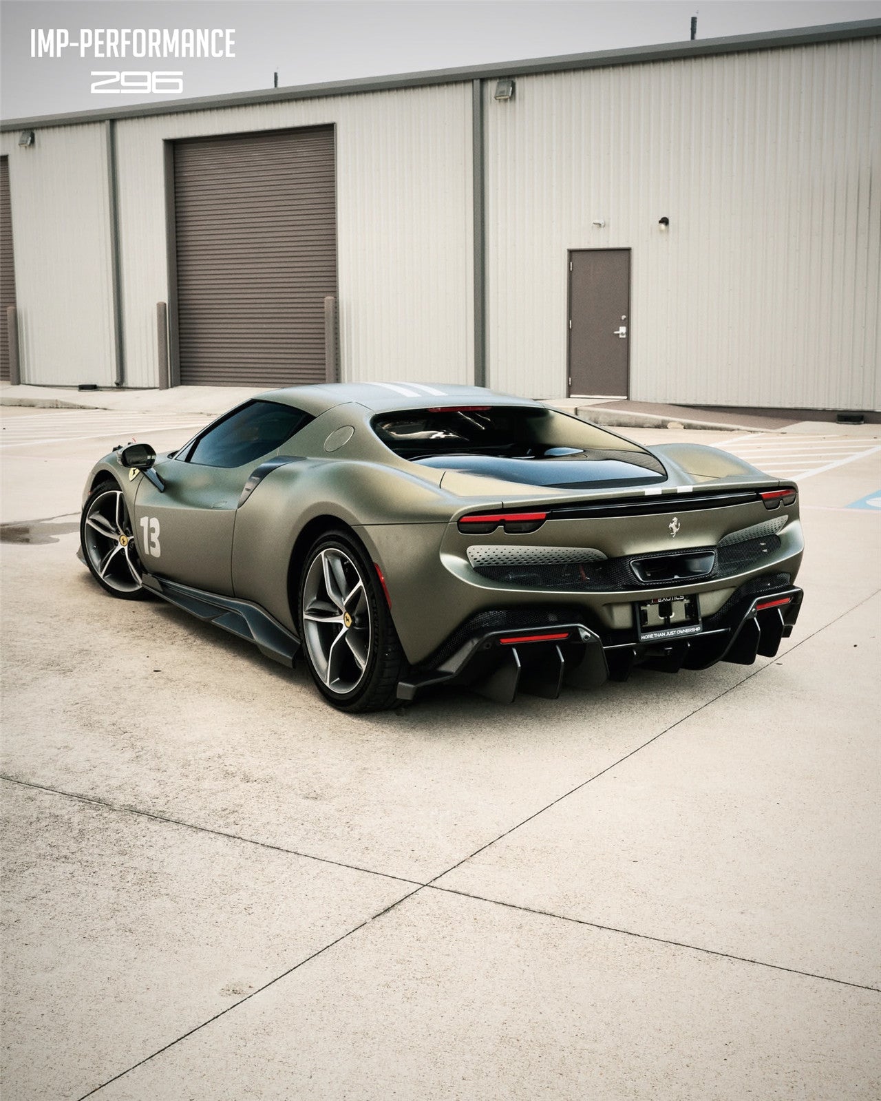 DarwinPRO 2022-2026 Ferrari 296 GTB & GTS Type F171 iMP Style Carbon Fiber Full Kit (For Surround View Camera System Bumper Only)