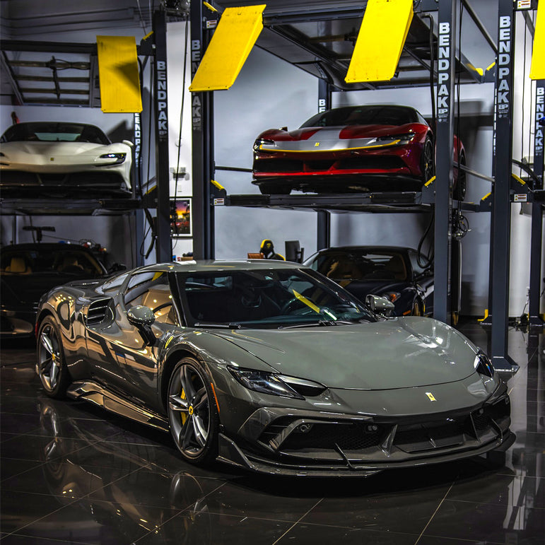 DarwinPRO 2022-2026 Ferrari 296 GTB & GTS Type F171 iMP Style Carbon Fiber Full Kit (For Surround View Camera System Bumper Only)