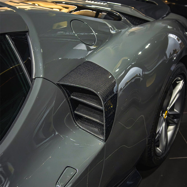 DarwinPRO 2022-2026 Ferrari 296 GTB & GTS Type F171 iMP Style Carbon Fiber Full Kit (For Surround View Camera System Bumper Only)