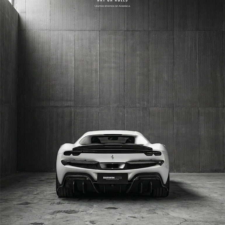 DarwinPRO 2022-2026 Ferrari 296 GTB & GTS Type F171 iMP Style Carbon Fiber Full Kit (For Surround View Camera System Bumper Only)