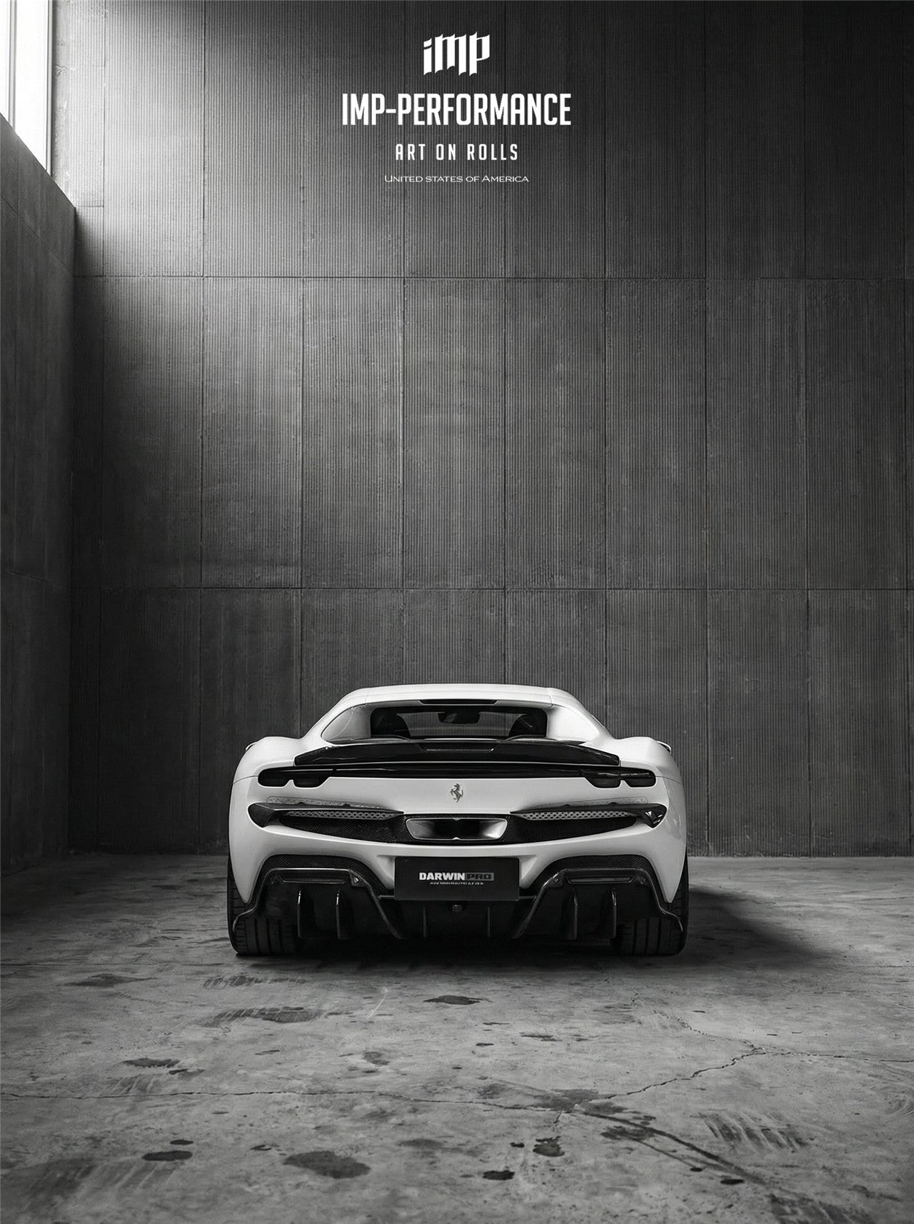 DarwinPRO 2022-2026 Ferrari 296 GTB & GTS Type F171 iMP Style Carbon Fiber Full Kit (For Surround View Camera System Bumper Only)