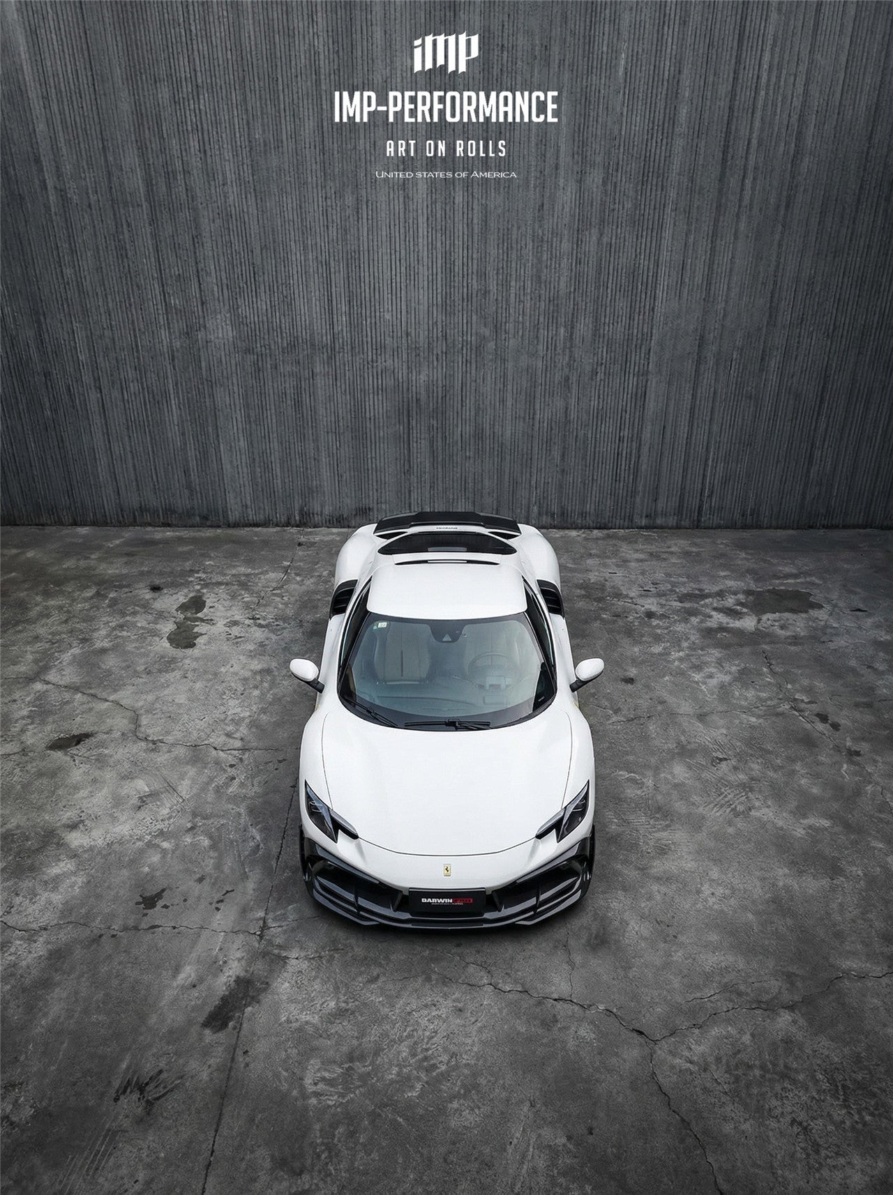 DarwinPRO 2022-2026 Ferrari 296 GTB & GTS Type F171 iMP Style Carbon Fiber Full Kit (For Surround View Camera System Bumper Only)