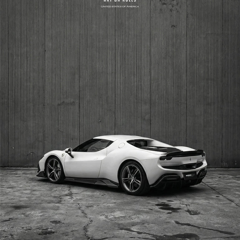 DarwinPRO 2022-2026 Ferrari 296 GTB & GTS Type F171 iMP Style Carbon Fiber Full Kit (For Surround View Camera System Bumper Only)