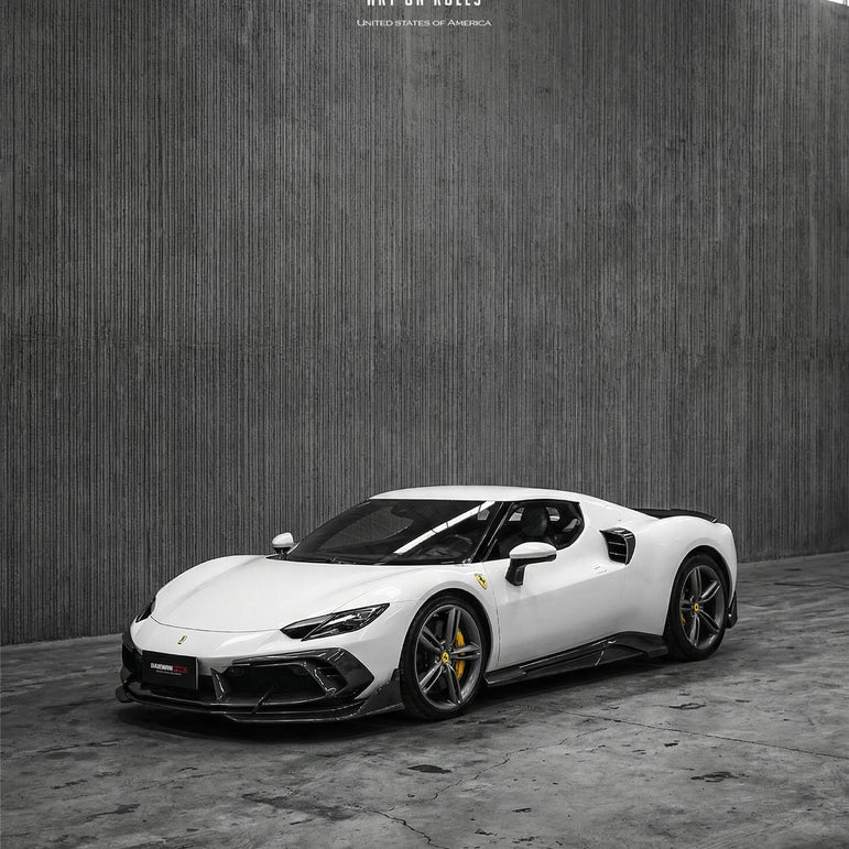 DarwinPRO 2022-2026 Ferrari 296 GTB & GTS Type F171 iMP Style Carbon Fiber Full Kit (For Surround View Camera System Bumper Only)