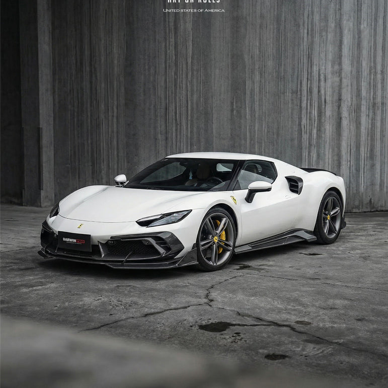 DarwinPRO 2022-2026 Ferrari 296 GTB & GTS Type F171 iMP Style Carbon Fiber Full Kit (For Surround View Camera System Bumper Only)