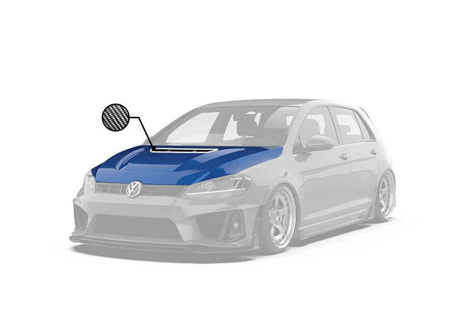 Robot Craftsman Volkswagen Golf / GTI / Golf R MK7 MK7.5 Hood / Bonnet
