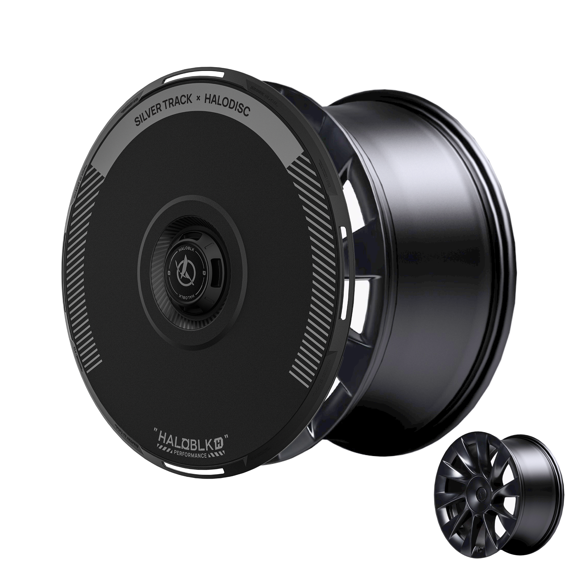 HALODISC 2 Tesla Wheel Covers丨Silver Track