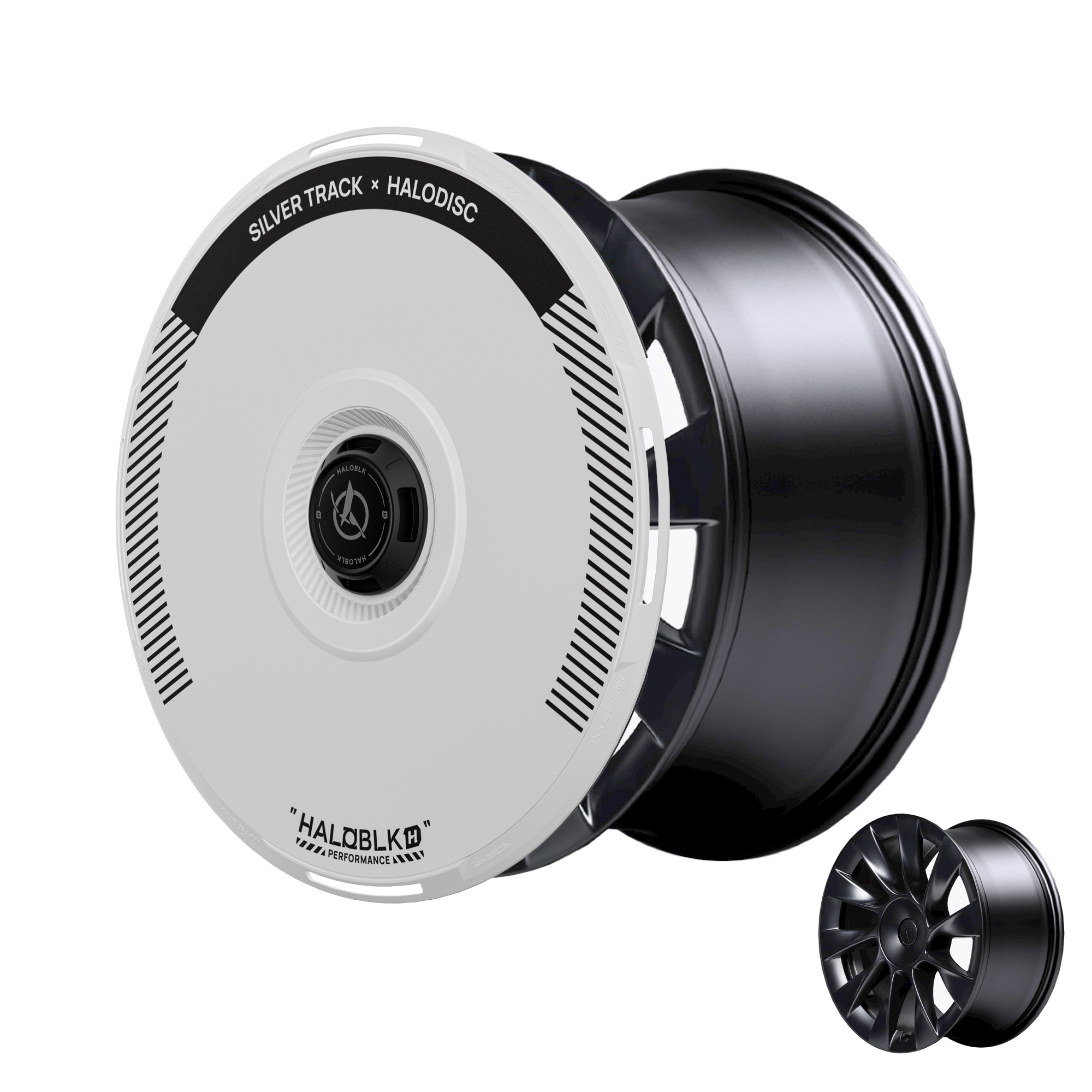 HALODISC 2 Tesla Wheel Covers丨Silver Track