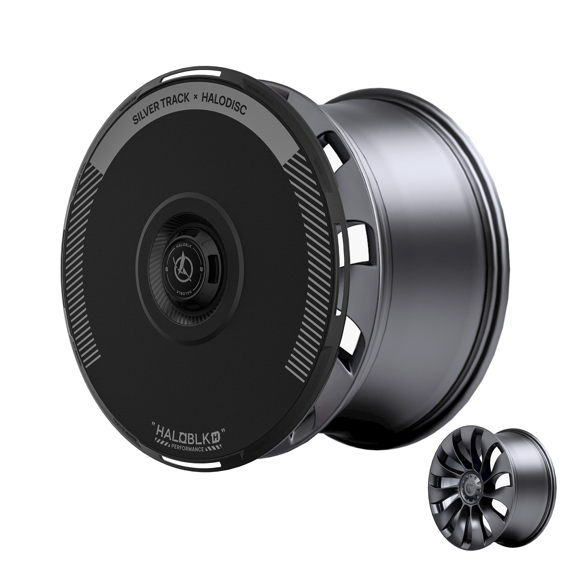 HALODISC 2 Tesla Wheel Covers丨Silver Track