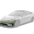 Robot Craftsman Tesla Model 3 "Crypton" Fibre Glass Reinforced Plastic Complete Body Kit (FRP)