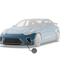 Robot Craftsman Tesla Model 3 “HACKER” Front Bumper & Front Lip (2017–2023 pre-facelift)