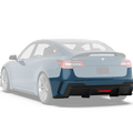 Robot Craftsman Tesla Model 3 “HACKER” Rear Bumper & Diffuser  (2017–2023 pre-facelift)