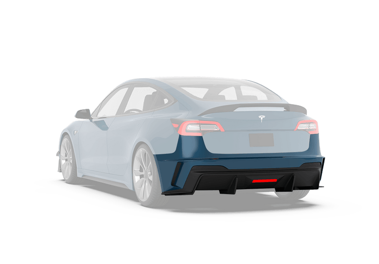 Robot Craftsman Tesla Model 3 “HACKER” Rear Bumper & Diffuser  (2017–2023 pre-facelift)