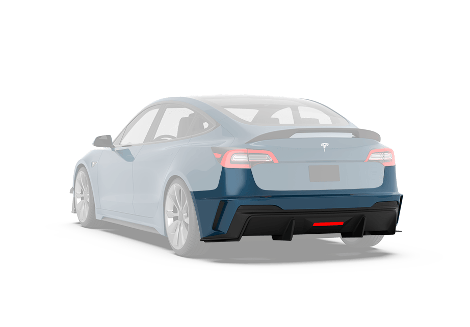 Robot Craftsman Tesla Model 3 “HACKER” Rear Bumper & Diffuser  (2017–2023 pre-facelift)