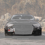 Karbel Carbon Dry Carbon Fiber RS3 Style Front Bumper for Audi A3 & A3 S Line & S3 2017-2020 8.5V