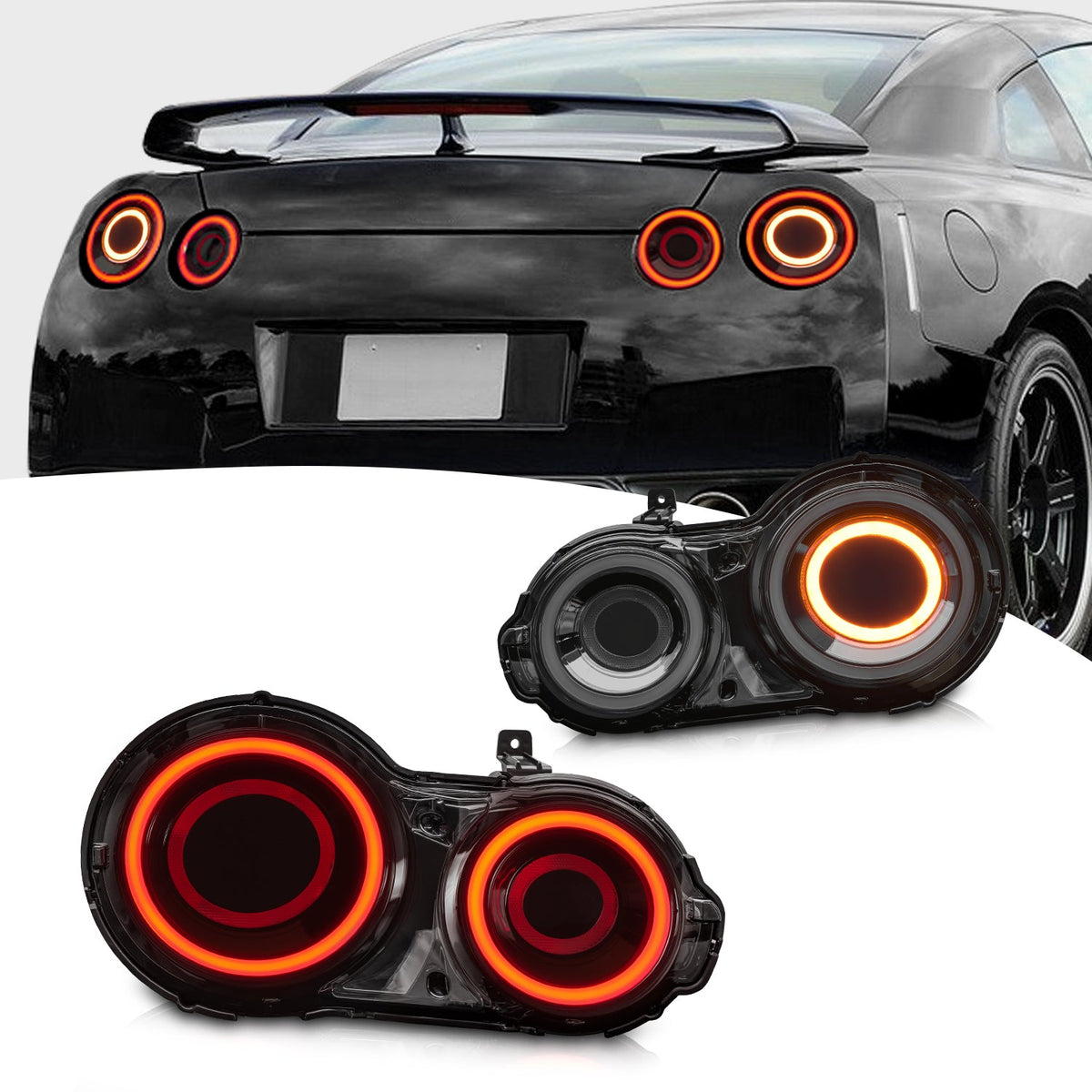 Full LED Tail Lights Assembly For Nissan GT-R R35 2007-2023