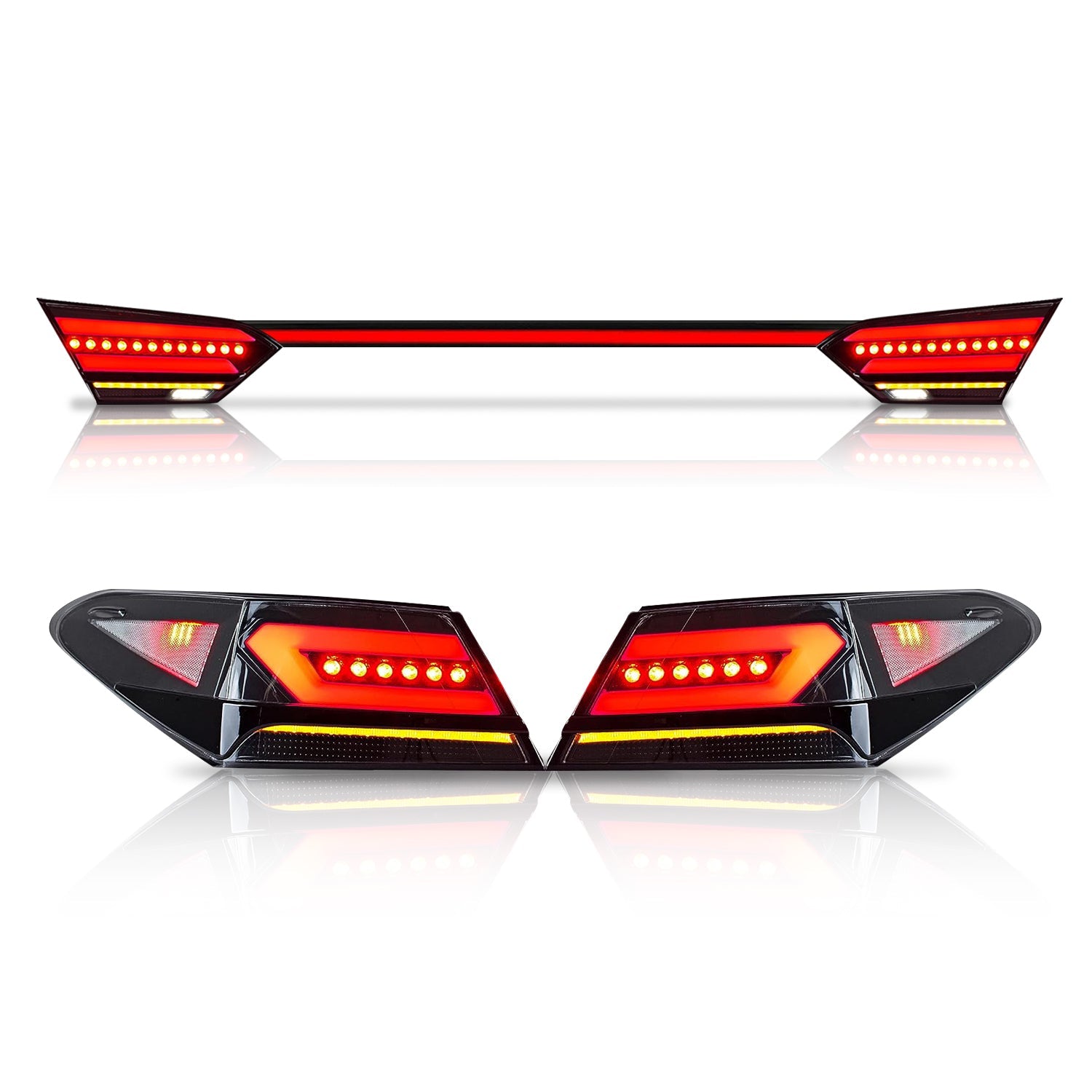 Full LED Tail Lights Assembly For Toyota Camry  2018-2023,with trunk light