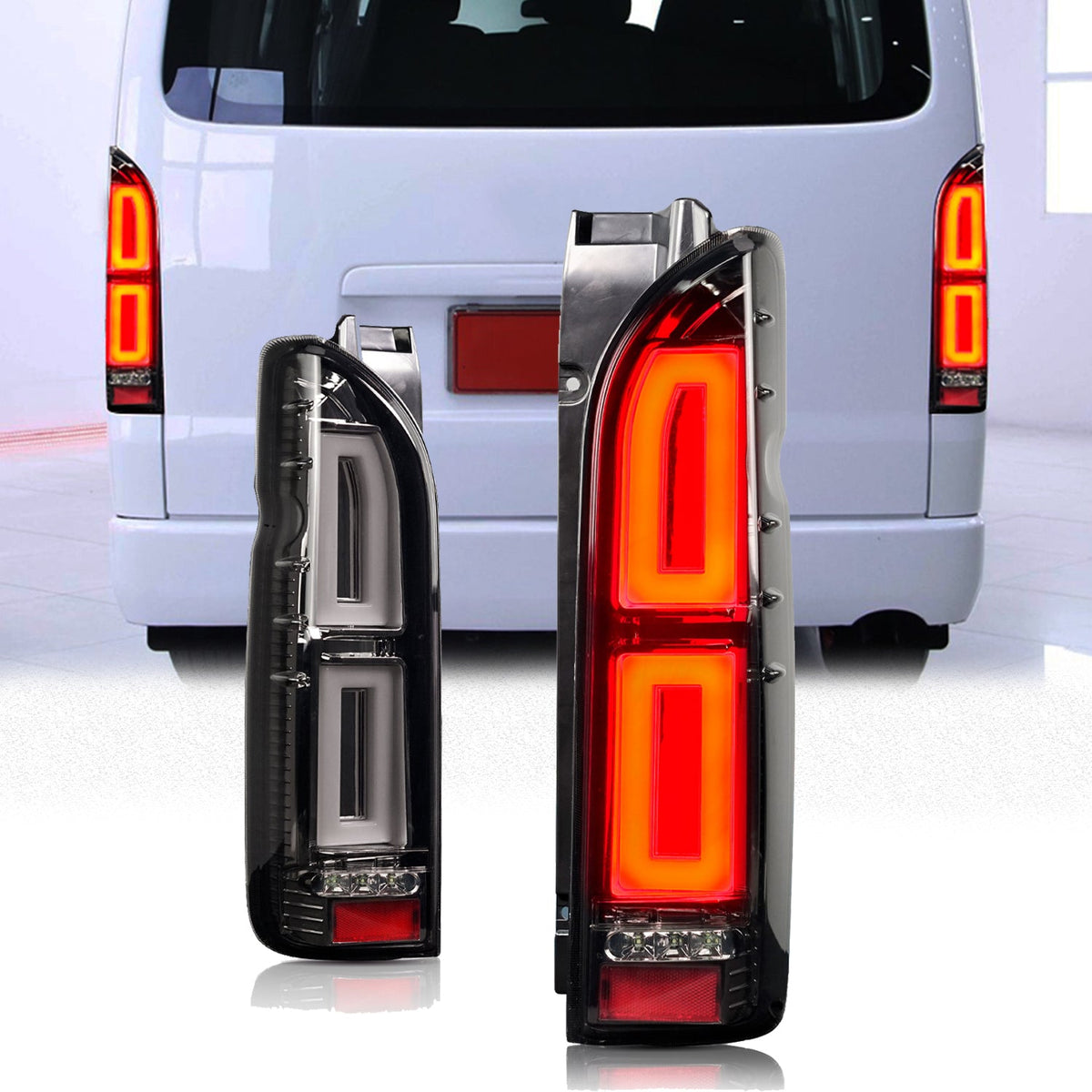 Full LED Tail Lights Assembly For Toyota Hiace 2005-2018