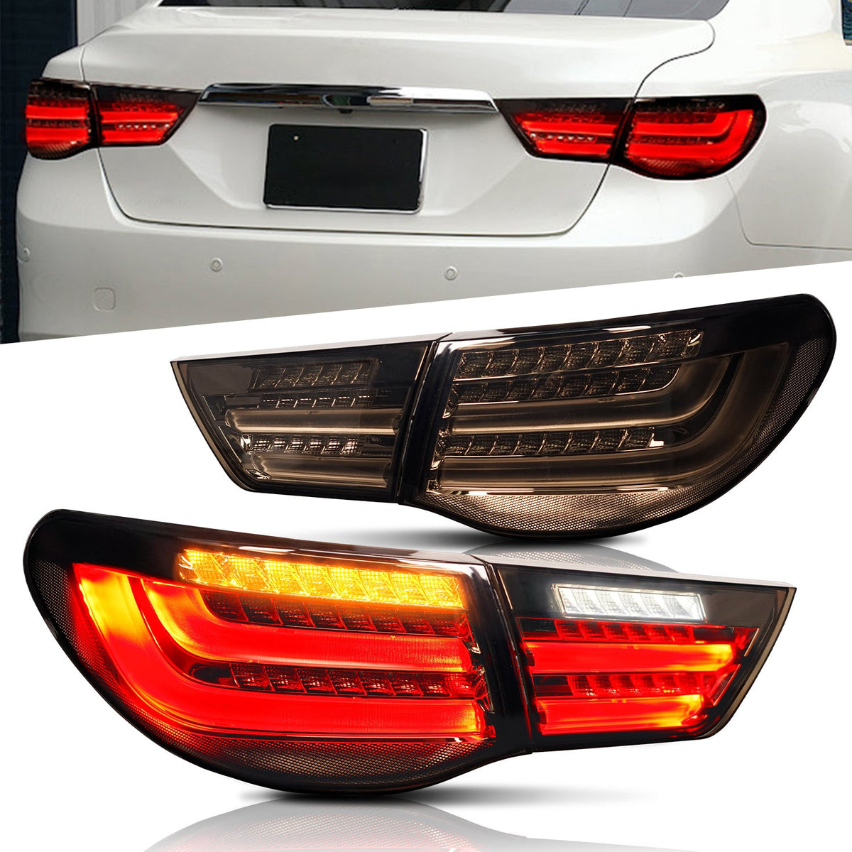 Full LED Tail Lights Assembly For Toyota Reiz/Mark X 2010-2013