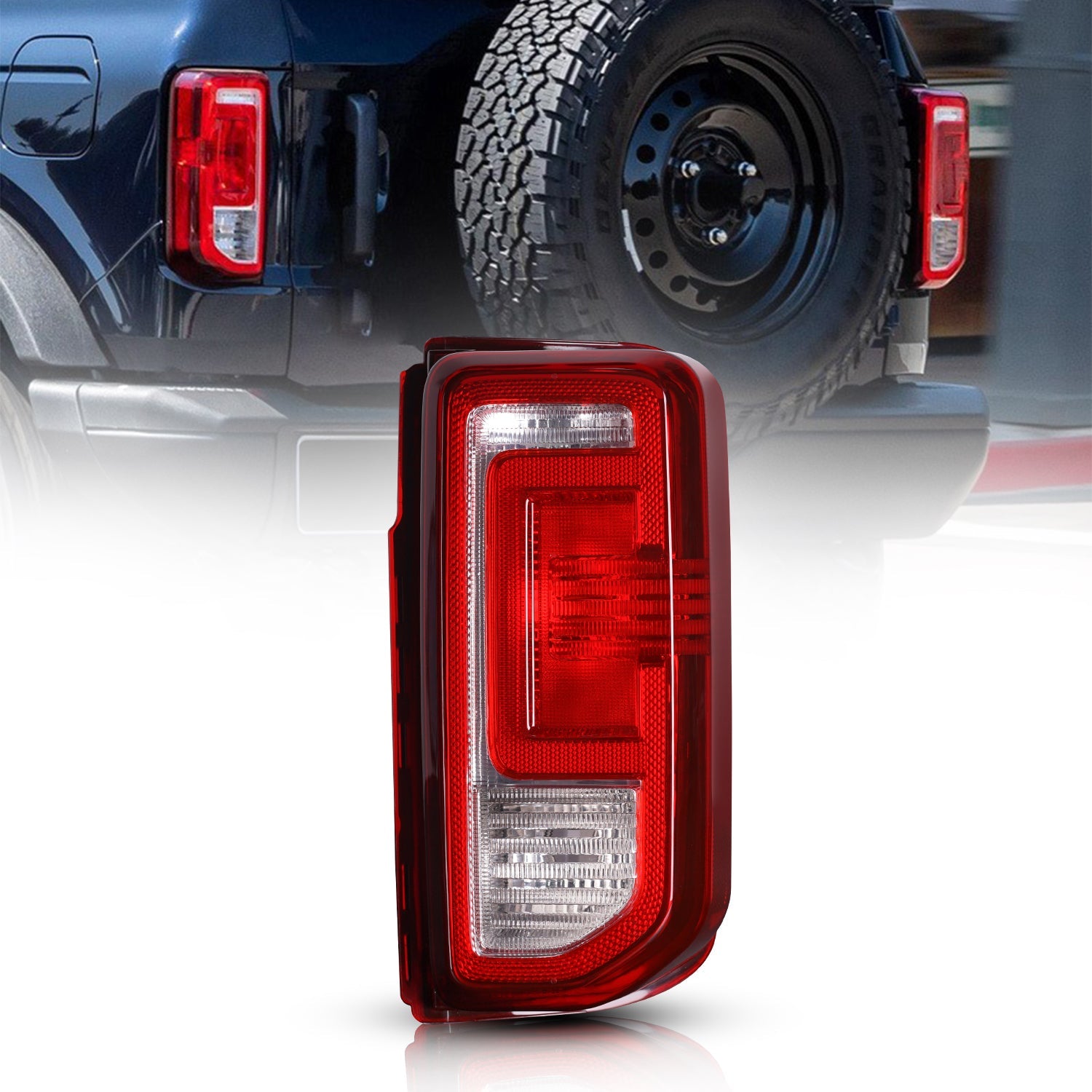 Tail Light Assembly For Ford Bronco 2021-2023 2/4 door, OE Style