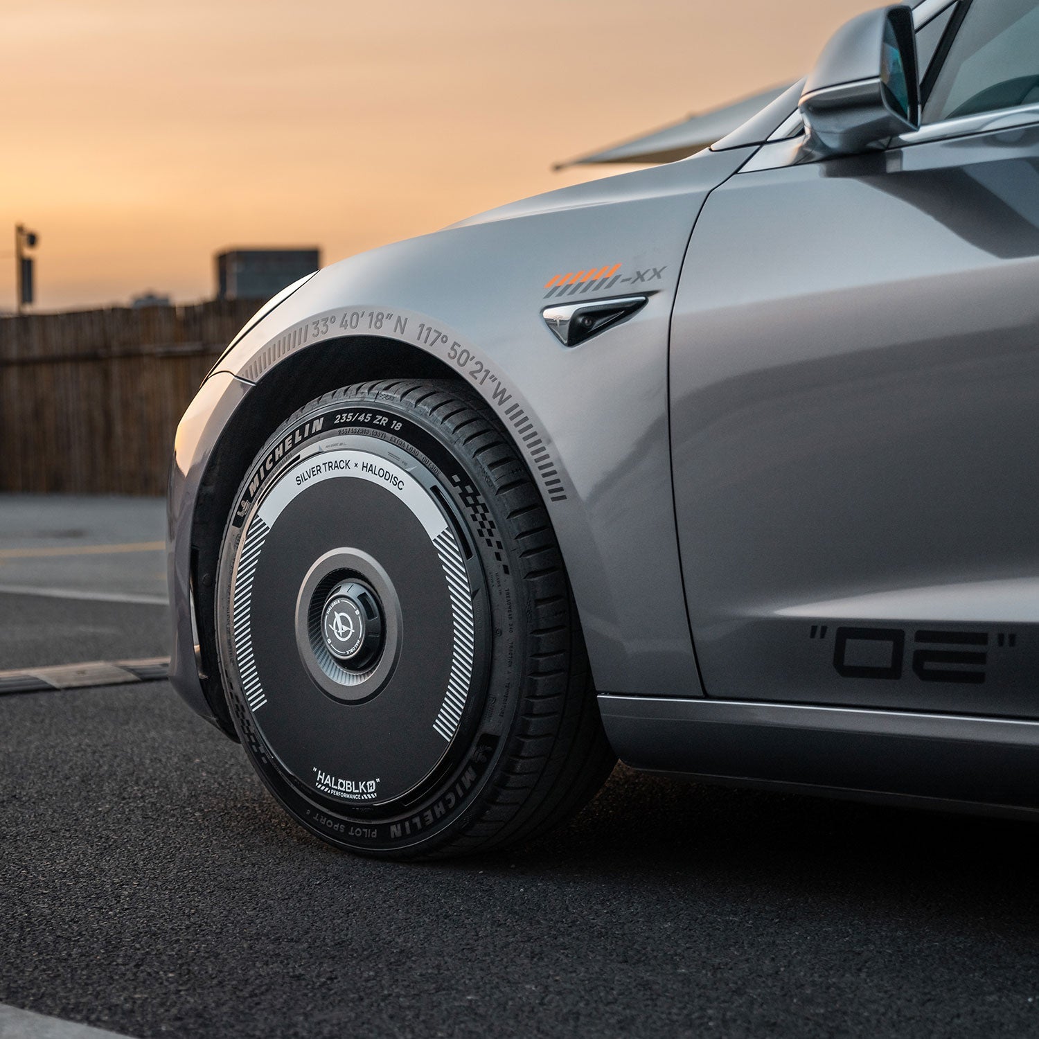 HALODISC 2 Tesla Wheel Covers丨Silver Track
