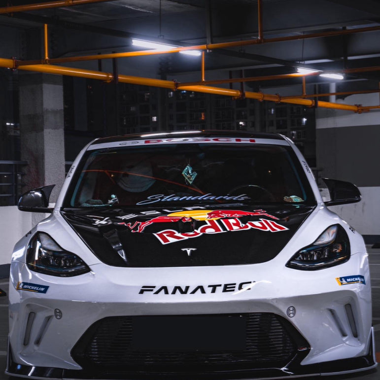 Robot Craftsman Tesla Model 3 “HACKER” Front Bumper & Front Lip (2017–2023 pre-facelift)