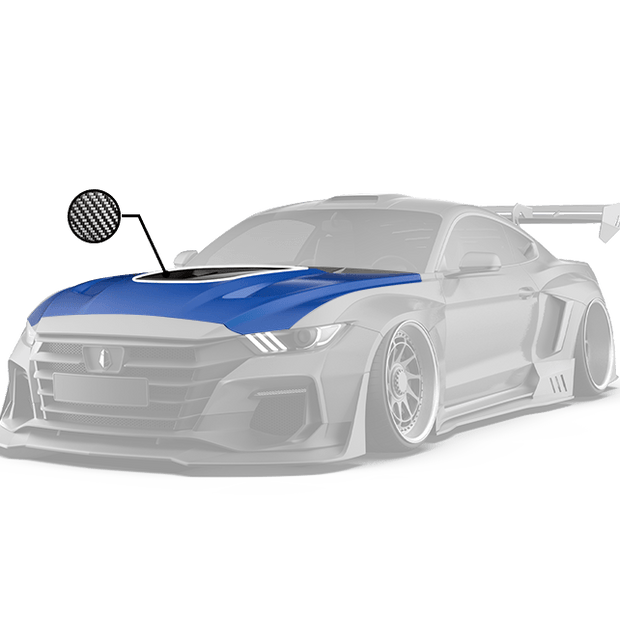 Robot S550 Ford Mustang FRP/Carbon Dawn Bonnet