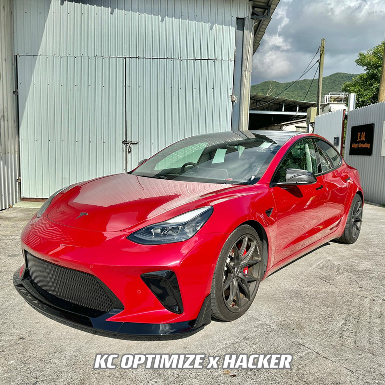 Robot Craftsman Tesla Model 3 “HACKER” Front Bumper & Front Lip (2017–2023 pre-facelift)